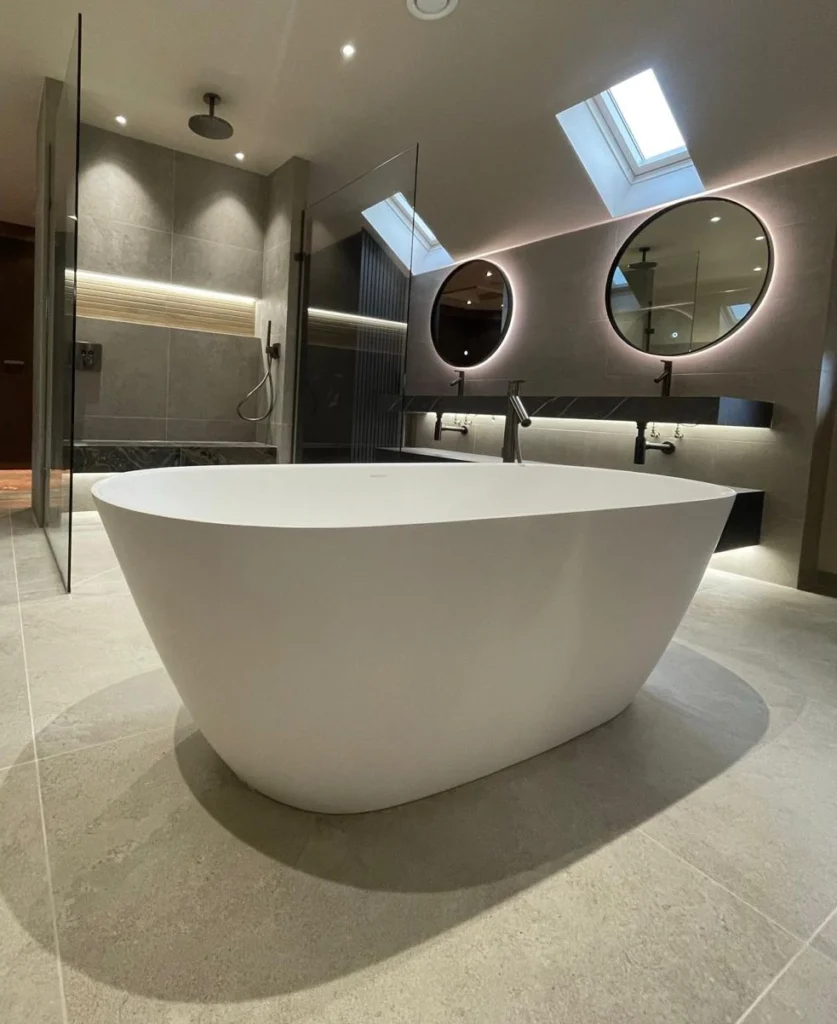 Luxury bathroom renovation in Harrogate.